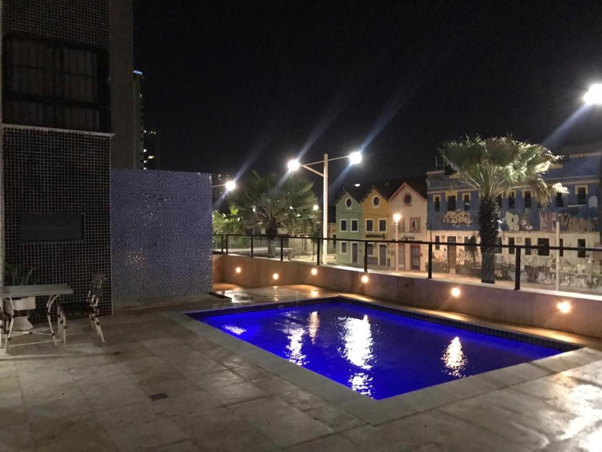 402 Lindo Flat mobiliado com vista lateral mar na Praia de Iracema Fortaleza  Exterior foto